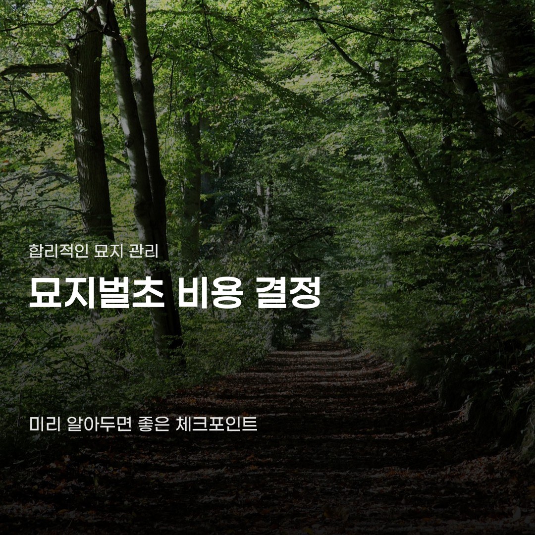 묘지벌초 비용은 묘지의 위치와 규모에 따라 달라집니다